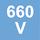 Tensão nominal de 660 V