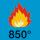 Resistência ao fio incandescente a 850°C