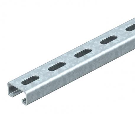 Trilho de montagem MS4121, largura da fenda 22 mm, FT, perfurado