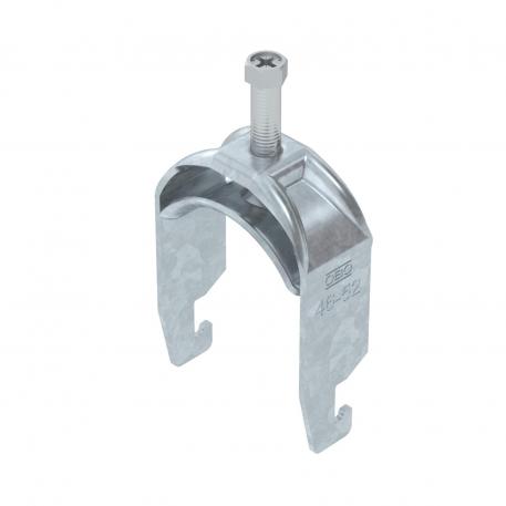 Braçadeira de suporte 2056 pé em U, simples, bandeja de pressão metálica, FT