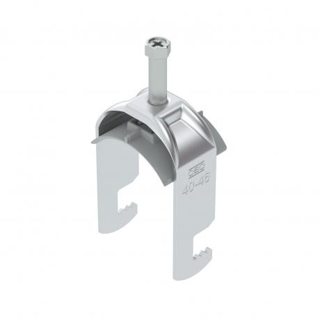 Abraçadeira 2056 tipo F, simples, placa de pressão em plástico, ALU 40 | 46 | 5