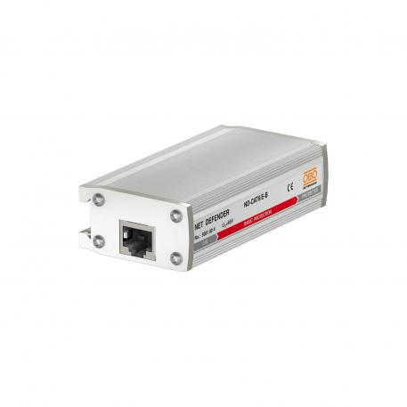 Protetor para redes de alta velocidade até 10 GBit (classe ND-CAT6/E-B) 8 | Proteção básica, 8 fios + blindagem |  | 65 | RJ45 8(8)