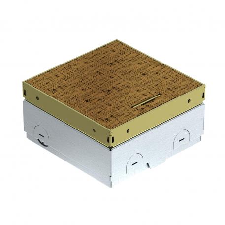 Tomada de piso UDHOME-ONE, sem recorte para revestimento do piso, pode ser instalada conforme necessário, latão, placa decorativa: golpe de martelo